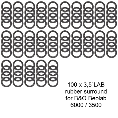 B&O Beolab 6000/3500 - 100x RUBBER rand - 35% KORTING