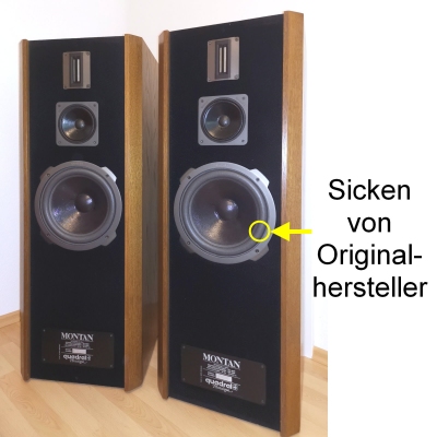 Quadral Montan - 10 inch woofer: 1x foam surround for repair loudspeaker.