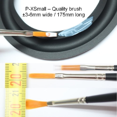 1 x Brush of high quality, with fine, firm bristles. Suitable for ±3-6mm width.