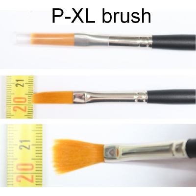 1 x Penseel van hoge kwaliteit, met fijne stevige haren. Geschikt voor ±5-10mm breedte.