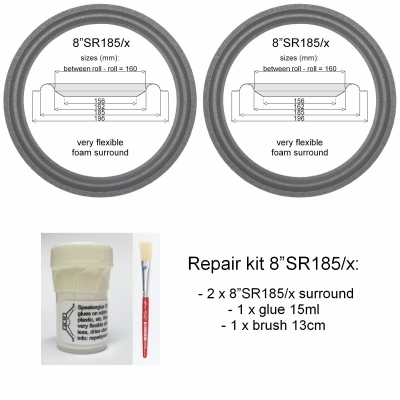 Mission 707, 762, 764, R762-LFU-C20 Tieftöner: Reparaturset Sicken vom ORIGINAL Hersteller.
