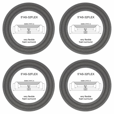 Bose Studiocraft 300ST - 4x surround for repair woofer - Please check the sizes.