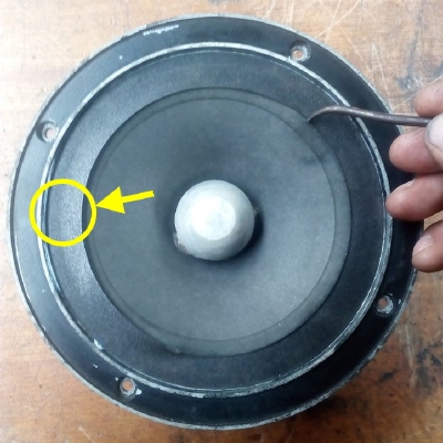 Audax HD17HR37, PR17HR70, PR17HR37TSM,  PR170MO, MDH303 Tieftöner: 1x Schaumst. Sicke für Reparatur.