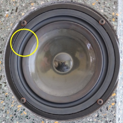 Rauna Ymer - SEAS woofer - midrange, 1x GENUINE durable surround for repair loudspeaker.