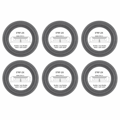 Heco Interior Reflex 10, 20, 30 - woofer RFT L7116, L7114 - 6x Foam rand voor reparatie luidspreker.