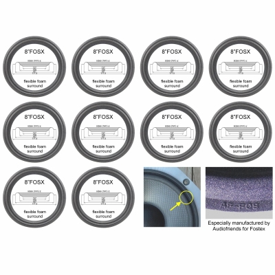ACR / Fostex FW180N, 180 woofer - midrange: 10x Foam rand voor reparatie luidsprekers.