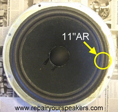 Acoustic Research AR11, AR LST - 1x Rand > reparatie.