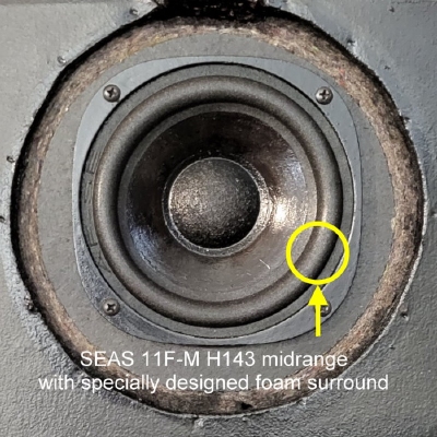 Heybrook HB3 - 1x Schaumstoff Sicke - Seas 11F-M H143