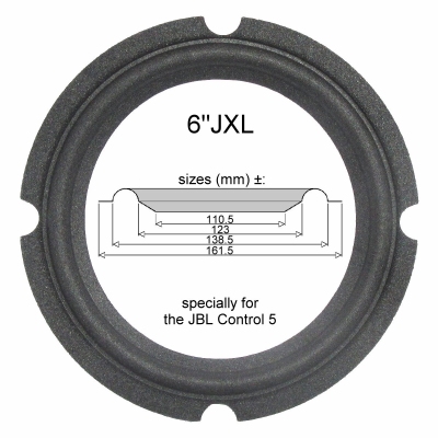 JBL Control 5 woofer - The real edge for repair.