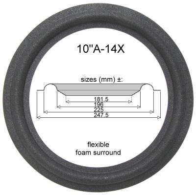1 x Foamrand voor JVC SK-600 SII / SK-700 SII
