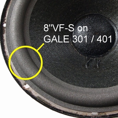 Gale 301 - 1x Foam surround for repair woofer