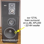 1 x Schaumstoff Sicke für JBL 2214H, L100S, L100T, L100GI