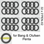 Bang & Olufsen Beovox/lab Penta - 50 x Schaumstoff Sicken