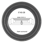 1 x Foam surround for repair Meyer Sound ST-85 speaker