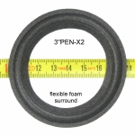 RFT L7154 - 10 x Schaumstoff 3 Zoll Sicke für Lautsprecher