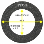 2"FO-2 - flat FOAM surround for repair Focal tweeter