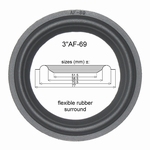 3"AF-69 - RUBBER surround for repair B&O Penta midrange