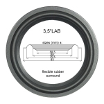 3,5"LAB - RUBBER surround for repair B&O Beolab 6000 + 3500