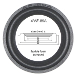 4"AF-89A - FOAM surround for speaker repair