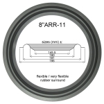 8"ARR-11 - GUMMI Sicke für Reparatur Lautsprecher
