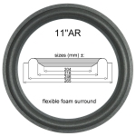 11"AR - FOAM surround for repair Acoustic Research