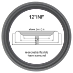 12"INF - FOAM surround for speaker repair speaker