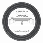 6,5"A-17/mk2 - SCHAUMSTOFF Sicke für Reparatur Lautsprecher