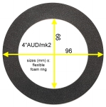 4"AUD - FLAT FOAM surround for repair Audax