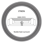 1 x Foamrand soepel voor Philips 22AH483, 22AH284