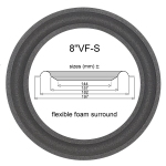 Kirksaeter Monitor 80 - 1x Foam surround for speaker repair