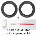 Snell - Seas 11F-M H143 midrange speaker - Repair Kit.