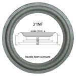 3"INF - FOAM surround for repair speaker