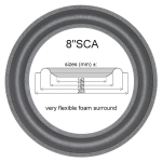 8"SCA - SCHAUMSTOFF ORIGNALSICKE für Scan-Speak