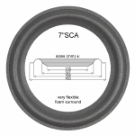 7"SCA - SCHAUMSTOFF Sicke für Reparatur Scan-Speak / ProAc