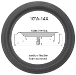 Optimus 30, 45, 75, 300, 650, 660 - 1x Foam surround for repair woofer loudspeaker.