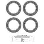 Infinity Reference 81mk2 - 4 x Foamrand reparatie - woofer