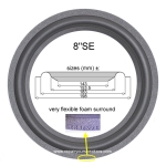 Genelec S30 - 1x Schaumstoff Sicke für Reparatur