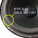 Gale 301 - 1x Foam surround for repair woofer