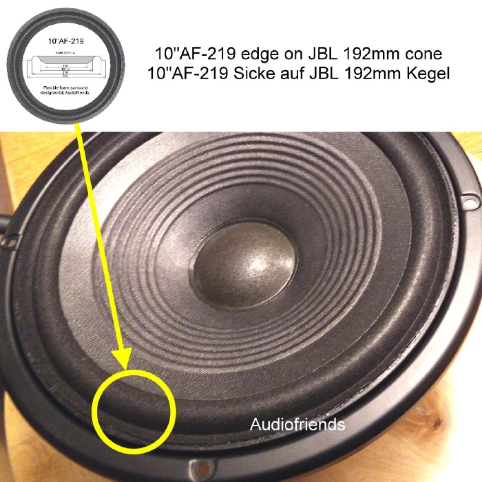 JBL Speaker Foam Surround Repair Kit - 4 Pack (FSK-10i-4) For 10 Inch A0910A Woofer & A0911A Radiator