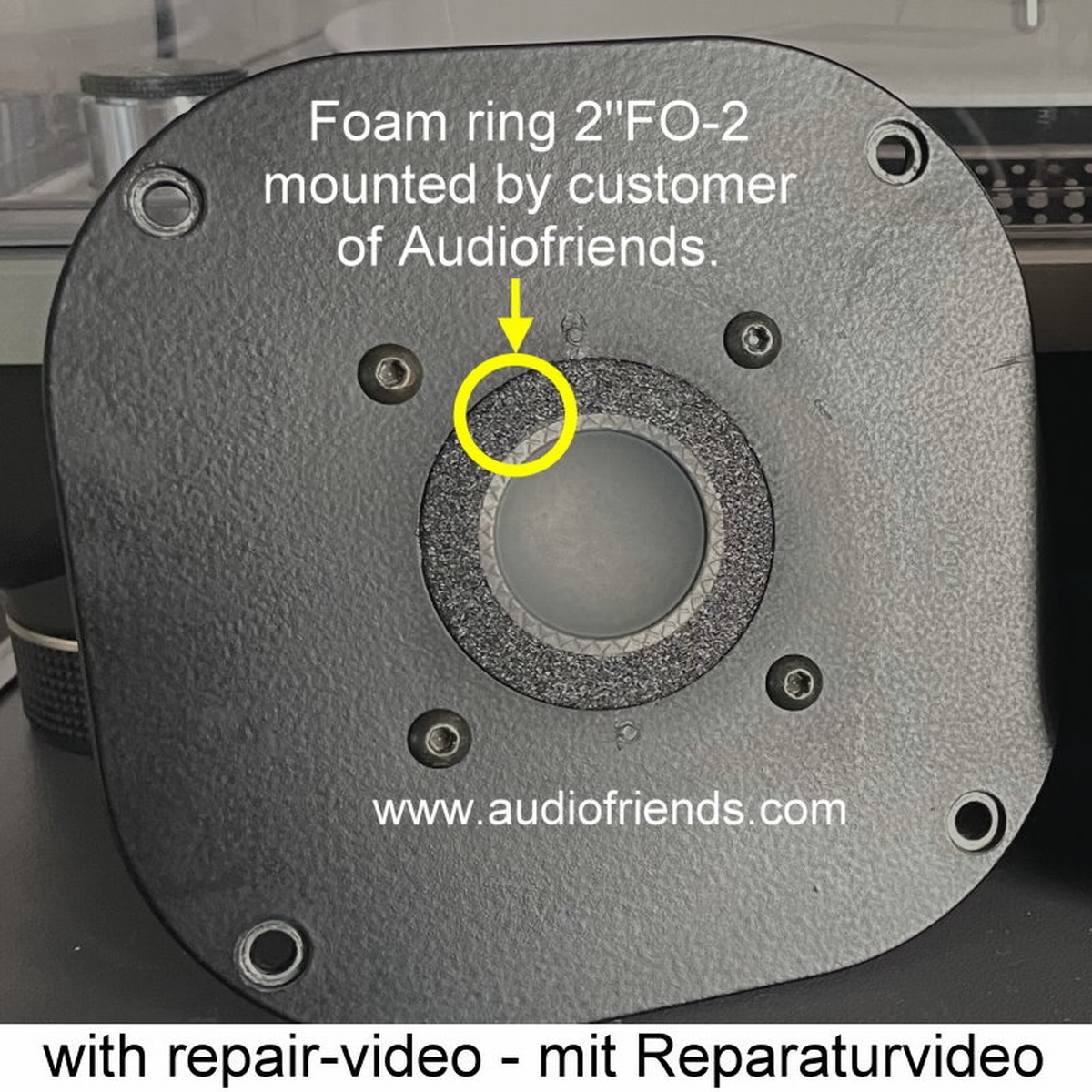 Focal TC90TDX 1x Foam surround for repair tweeter