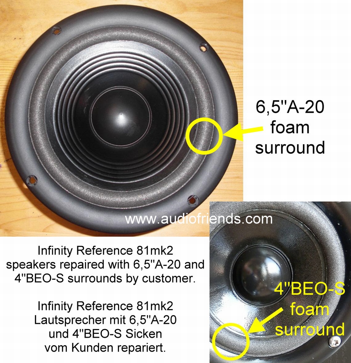 Infinity Reference 81 mkII Repair kit