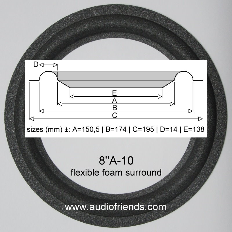 601-4 Pack BOSE 8/" Foam Surround Kit 8 inch 4A810